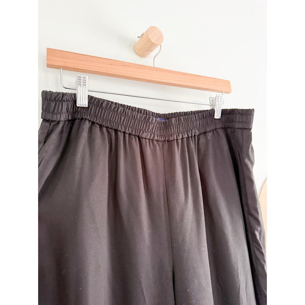 JCrew Factory | NWT TENCEL Pull On Wide Leg Pant Black | Sz 12 - Picture 5 of 9